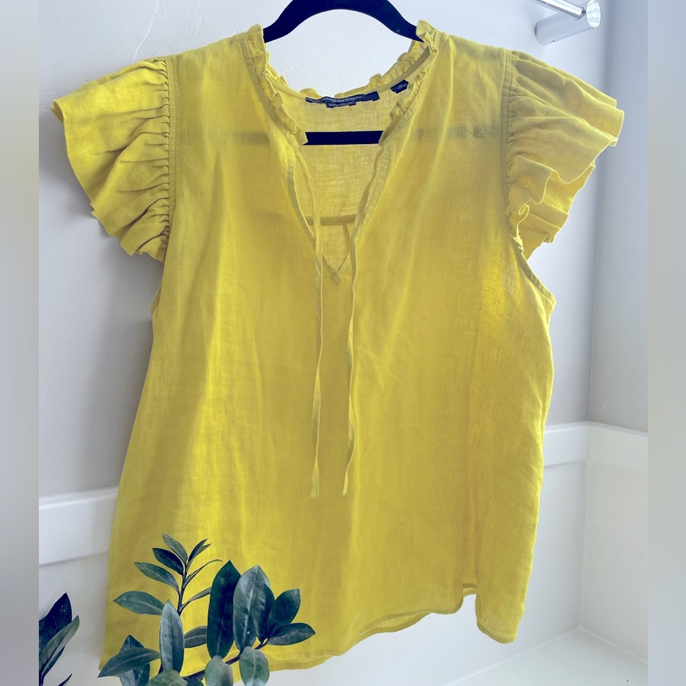 Marc New York 100%linen top